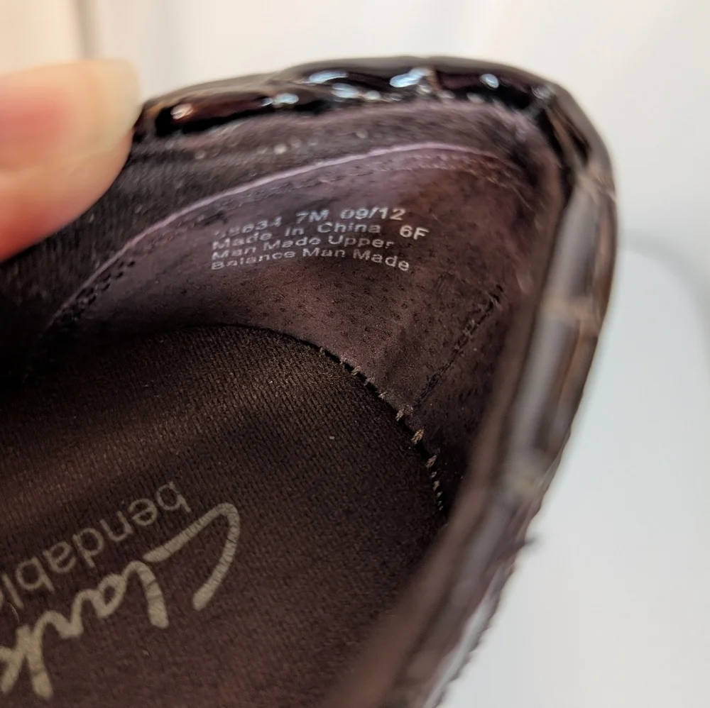 Clarks Bendables Croc Embossed Loafers